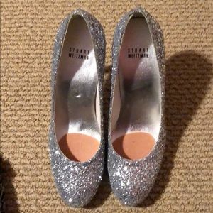 Stuart Weitzman Glitterswoon Heel Size 7